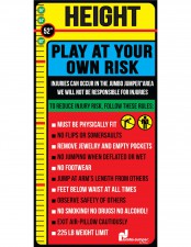 Example Height/Rules Sign: Jumbo Jumper