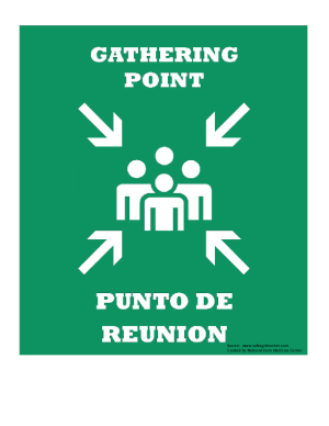 Gathering Point Sign